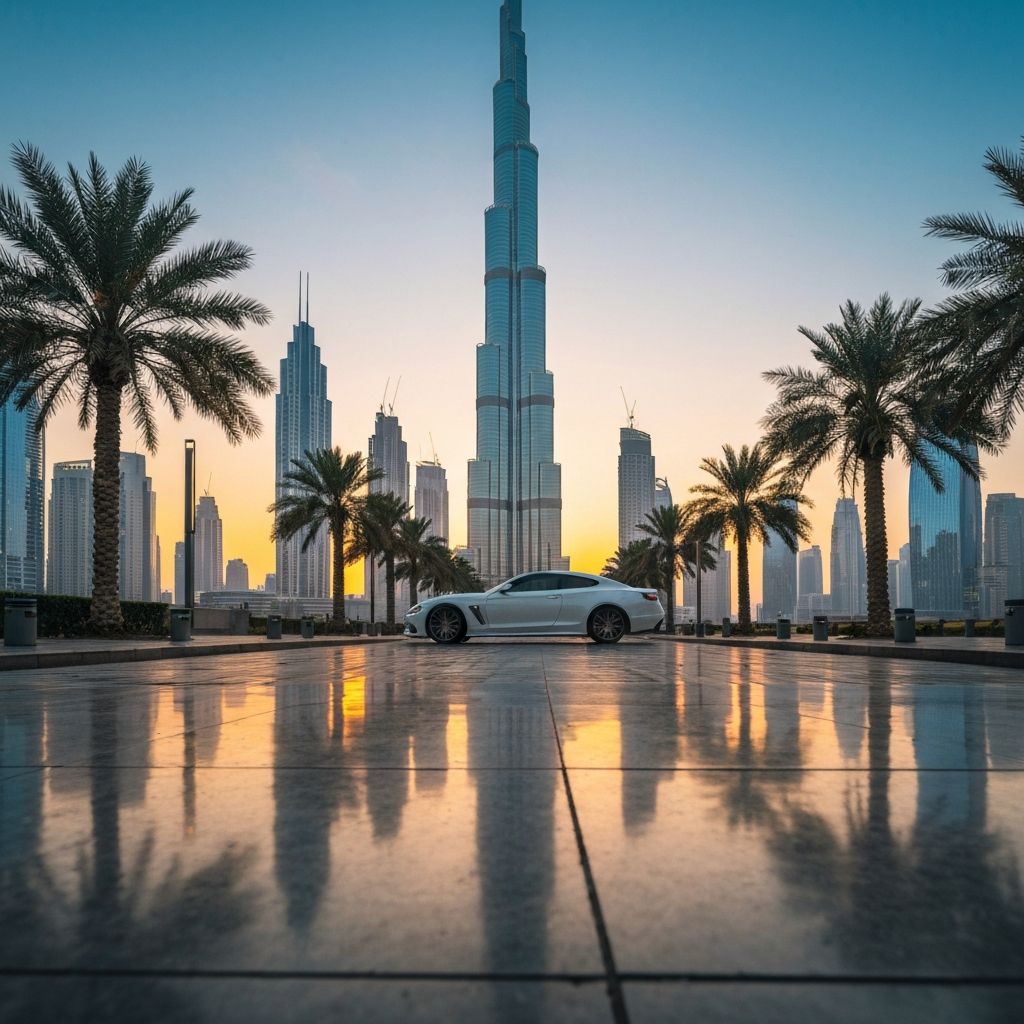 Sirius Car Rental showroom in Dubai